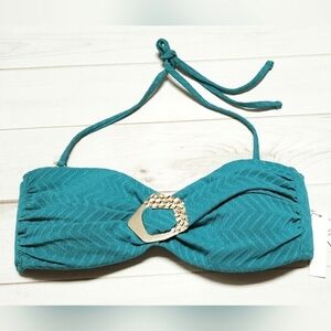 Trina Turk Empire Bandeau Swim Top Size 4 - New With Tags